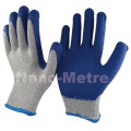 NMSAFETY pas cher recycler latex gants de travail 10 jauge polycotton doublure latex gant de sécurité